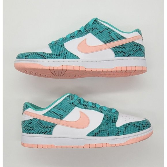 Nike Dunk Low \'Washed Teal Snakeskin\' Sneakers DR8577-300 main image 4